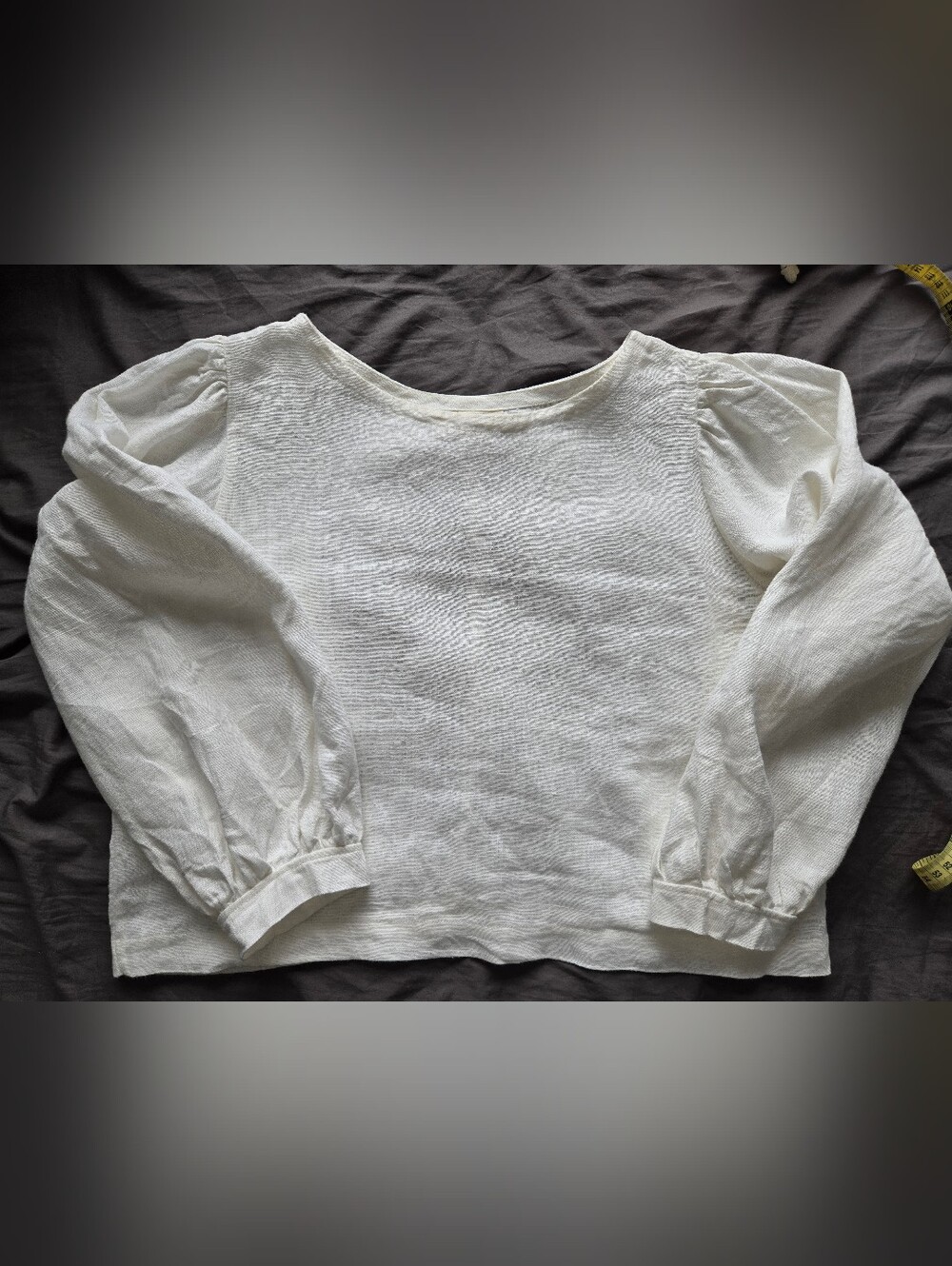 Shelter Gloria Top (White Linen Blouse) - Picture 6 of 9